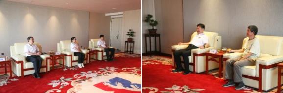 陕西服装学院及五零五药业吕明董事长一行到访350vip8888新葡的京集团股份 陕西服装学院及五零五药业吕明董事长一行到访350vip8888新葡的京集团股份