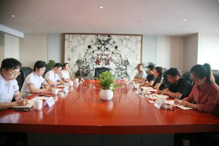 榆林市政府领导一行莅临350vip8888新葡的京集团股份考察交流