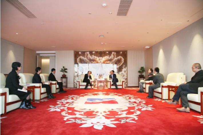 长安国际信托股份有限公司常务副总裁桂林一行莅临350vip8888新葡的京集团股份考察交流 长安国际信托股份有限公司常务副总裁桂林一行莅临350vip8888新葡的京集团股份考察交流